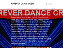 Tablet Screenshot of foreverdancecrew.com